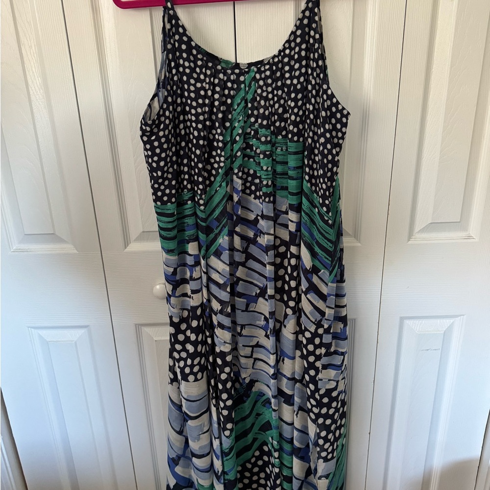 Nic & Zoe Stylish Polka Dot and Striped Dress